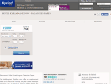 Tablet Screenshot of kyriad-avignon-palais-des-papes.fr